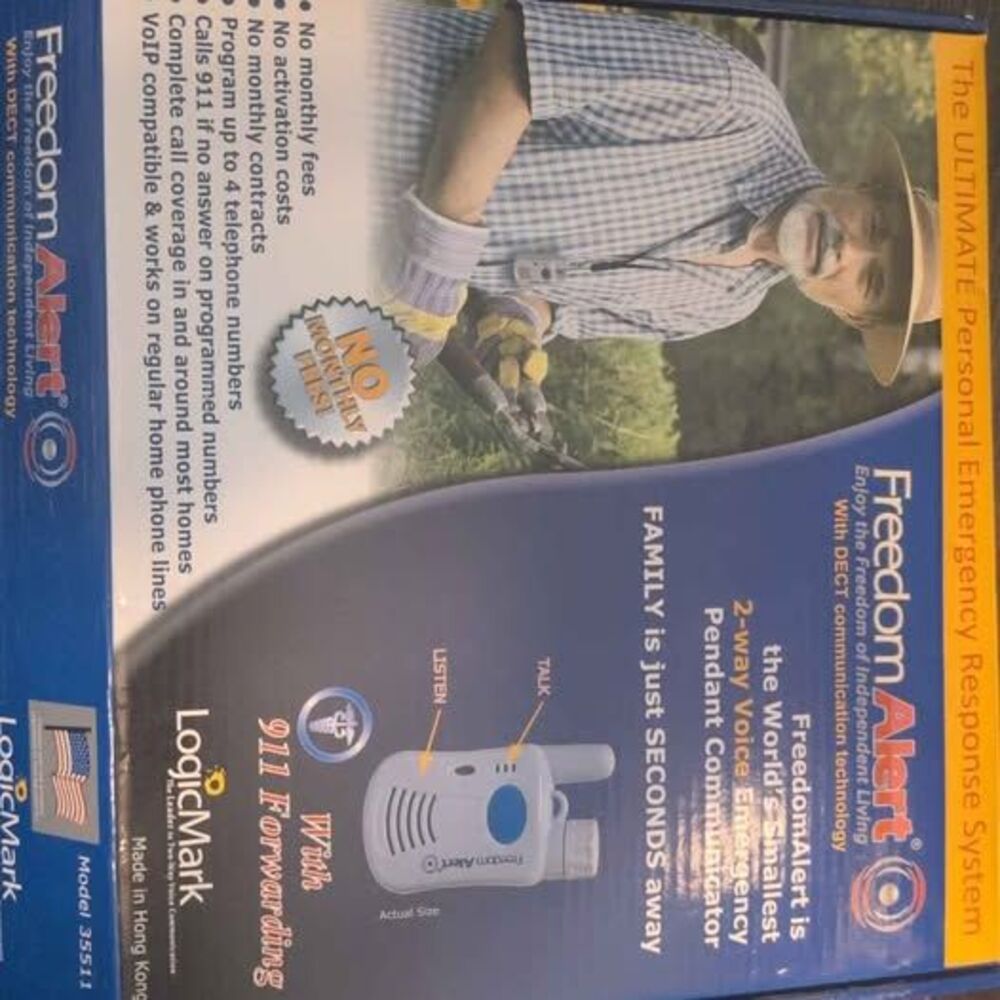 LogicMark FreedomAlert Model 35511- Selling As Is, Wearable Electronic Device